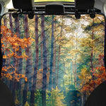 Autumn Forest Print Pet Car Back Seat Cover