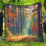 Autumn Forest Print Quilt