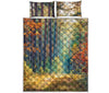 Autumn Forest Print Quilt Bed Set