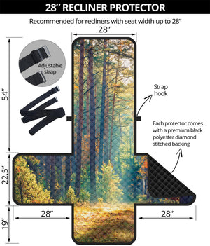 Autumn Forest Print Recliner Protector