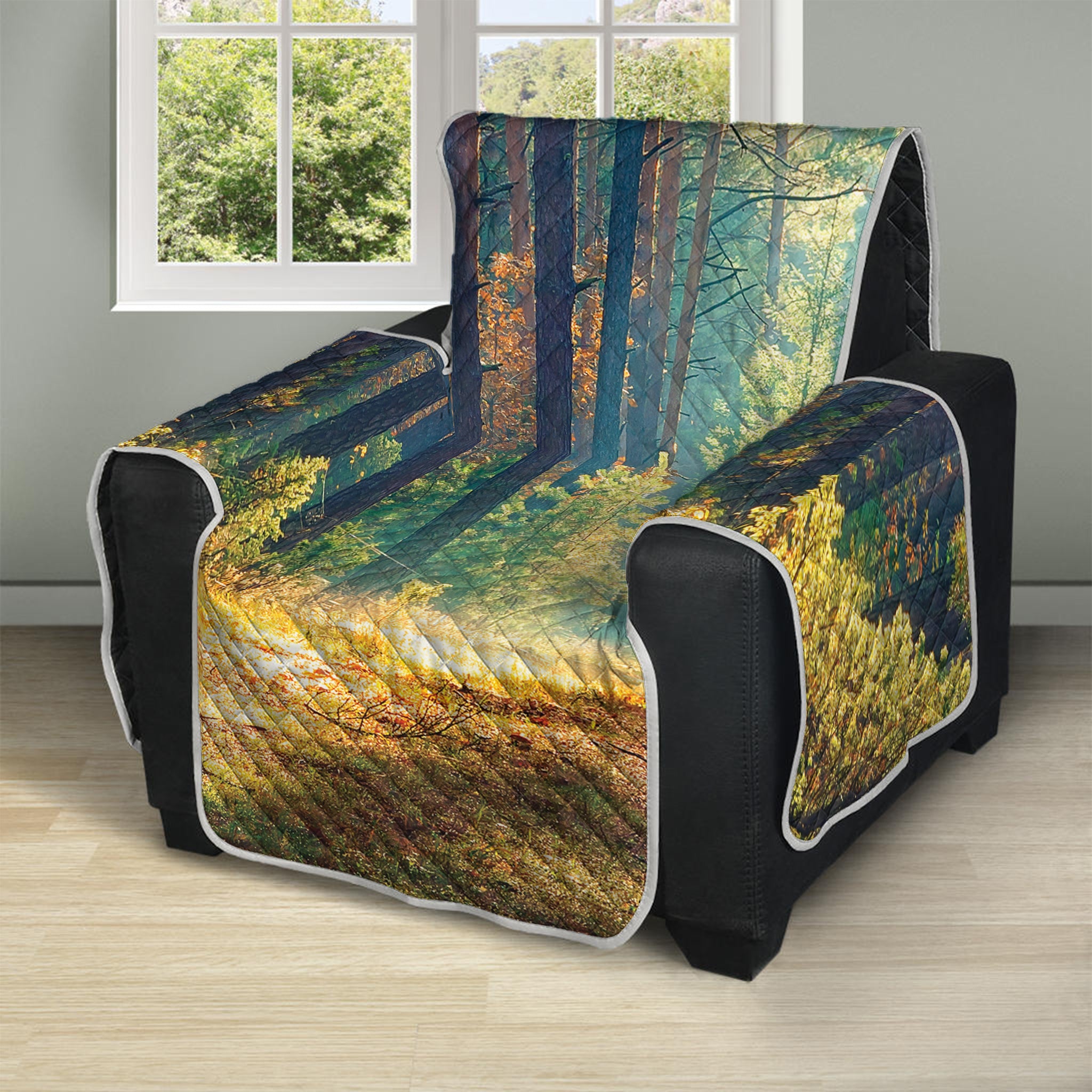 Autumn Forest Print Recliner Protector