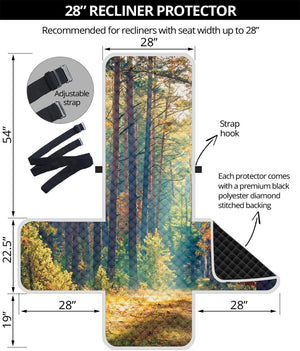 Autumn Forest Print Recliner Protector