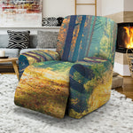 Autumn Forest Print Recliner Slipcover