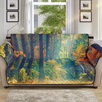 Autumn Forest Print Sofa Protector