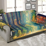 Autumn Forest Print Sofa Protector