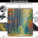 Autumn Forest Print Sofa Protector