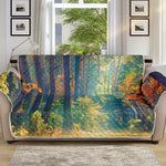 Autumn Forest Print Sofa Protector