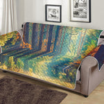 Autumn Forest Print Sofa Protector