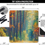 Autumn Forest Print Sofa Protector