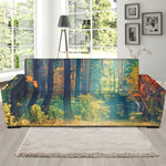 Autumn Forest Print Sofa Slipcover