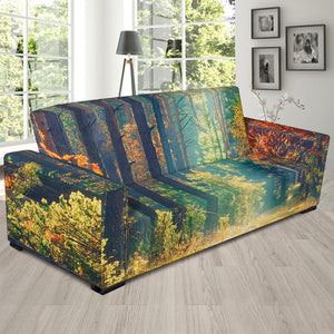 Autumn Forest Print Sofa Slipcover