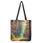 Autumn Forest Print Tote Bag