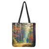 Autumn Forest Print Tote Bag