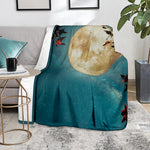 Autumn Full Moon Print Blanket