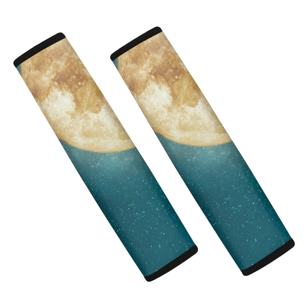 Autumn Full Moon Print Car Seat Belt Covers