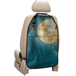Autumn Full Moon Print Car Seat Organizers