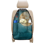 Autumn Full Moon Print Car Seat Organizers