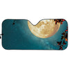 Autumn Full Moon Print Car Sun Shade