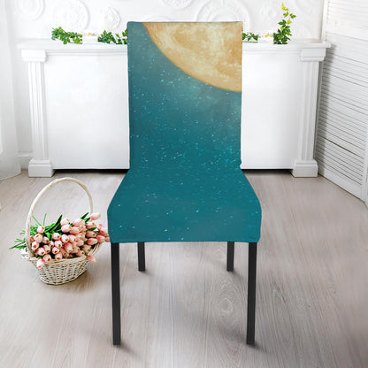 Autumn Full Moon Print Dining Chair Slipcover