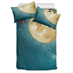 Autumn Full Moon Print Duvet Cover Bedding Set