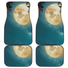 Autumn Full Moon Print Front and Back Car Floor Mats