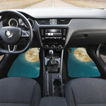 Autumn Full Moon Print Front and Back Car Floor Mats