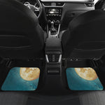 Autumn Full Moon Print Front and Back Car Floor Mats