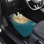 Autumn Full Moon Print Front and Back Car Floor Mats