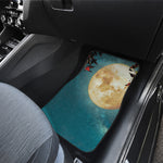 Autumn Full Moon Print Front and Back Car Floor Mats