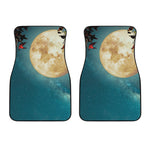 Autumn Full Moon Print Front Car Floor Mats