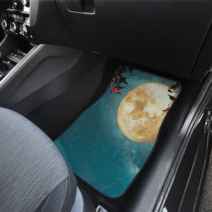 Autumn Full Moon Print Front Car Floor Mats