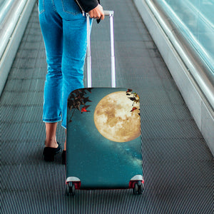 Autumn Full Moon Print Luggage Cover