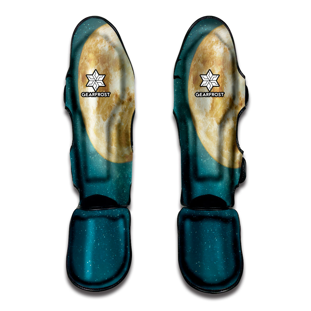 Autumn Full Moon Print Muay Thai Shin Guard