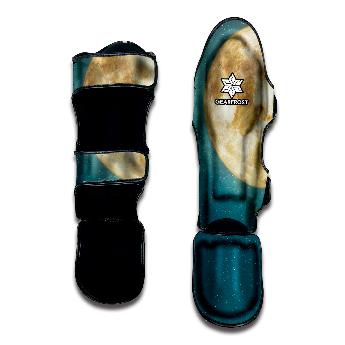 Autumn Full Moon Print Muay Thai Shin Guard