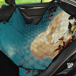 Autumn Full Moon Print Pet Car Back Seat Cover