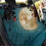 Autumn Full Moon Print Pet Car Back Seat Cover