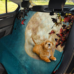 Autumn Full Moon Print Pet Car Back Seat Cover