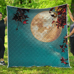 Autumn Full Moon Print Quilt