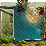 Autumn Full Moon Print Quilt