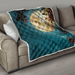 Autumn Full Moon Print Quilt