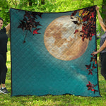 Autumn Full Moon Print Quilt