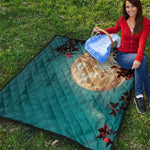 Autumn Full Moon Print Quilt