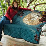 Autumn Full Moon Print Quilt