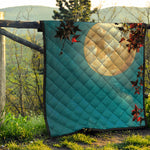 Autumn Full Moon Print Quilt