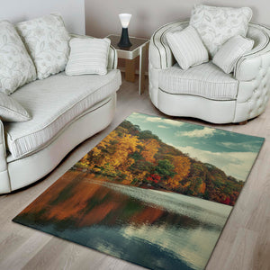 Autumn Lake Print Area Rug