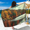 Autumn Lake Print Beach Sarong Wrap