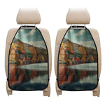 Autumn Lake Print Car Seat Organizers
