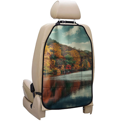 Autumn Lake Print Car Seat Organizers