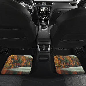 Autumn Lake Print Front and Back Car Floor Mats