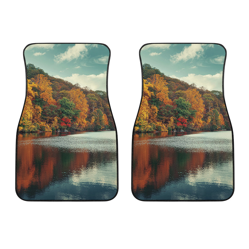 Autumn Lake Print Front Car Floor Mats